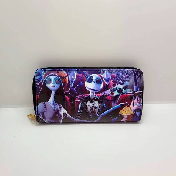 Wallet Disney Nightmare Before Christmas Characters at Movie theater - Picture 1 of 1